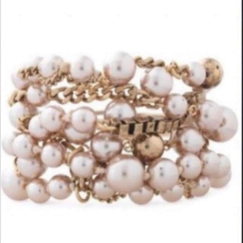 Stella & Dot Lucia pearl bracelet M/L